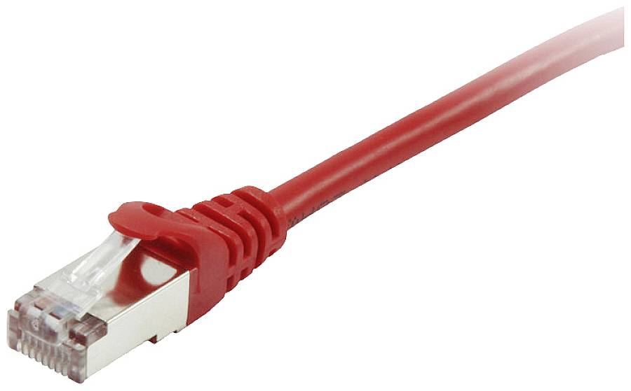 Equip 605524 RJ45 Netwerkkabel, patchkabel CAT 6 S/FTP 5.00 m Rood Vergulde steekcontacten 1 stuk(s)