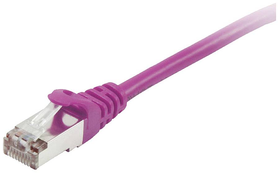 Equip 605557 RJ45 Netwerkkabel, patchkabel CAT 6 S/FTP 0.50 m Violet Vergulde steekcontacten 1 stuk(s)