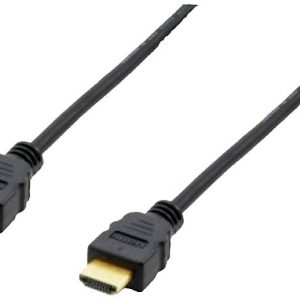 Equip 119351 HDMI-kabel HDMI Aansluitkabel HDMI-A-stekker 3.00 m Zwart 4K UHD, Vergulde steekcontacten Equip 119351 HDMI-kabel HDMI Aansluitkabel HDMI-A-stekker 3.00 m Zwart 4K UHD, Vergulde steekcontacten