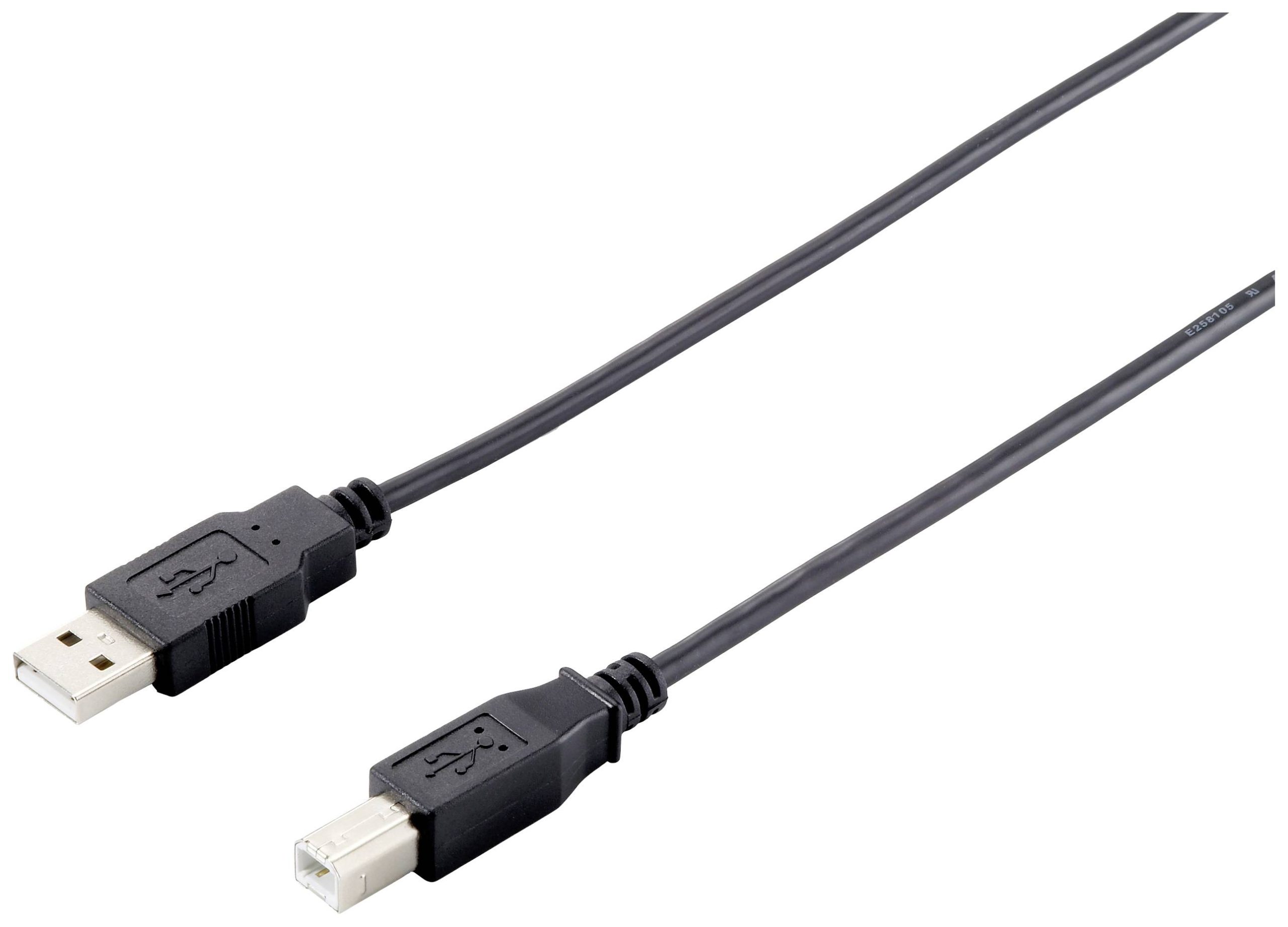 Equip 128863 USB-kabel USB-A stekker, USB-B stekker 1.00 m Zwart