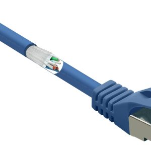Renkforce RF-5233510 RJ45 Netwerkkabel, patchkabel CAT 6A S/FTP 30.00 m Blauw Snagless, Vlambestendig 1 stuk(s) Renkforce RF-5233510 RJ45 Netwerkkabel, patchkabel CAT 6A S/FTP 30.00 m Blauw Snagless, Vlambestendig 1 stuk(s)