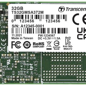 Transcend MSA372M 32 GB mSATA SSD harde schijf SATA III Industrial TS32GMSA372M