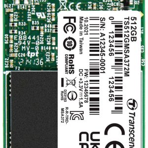 Transcend MSA372M 512 GB mSATA SSD harde schijf SATA III Industrial TS512GMSA372M