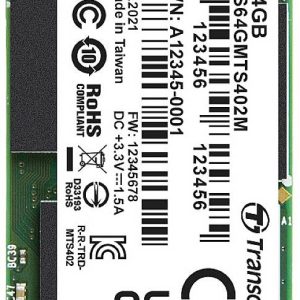 Transcend MTS402M 64 GB SATA M.2 SSD 2242 harde schijf SATA III Industrial TS64GMTS402M Transcend MTS402M 64 GB SATA M.2 SSD 2242 harde schijf SATA III Industrial TS64GMTS402M