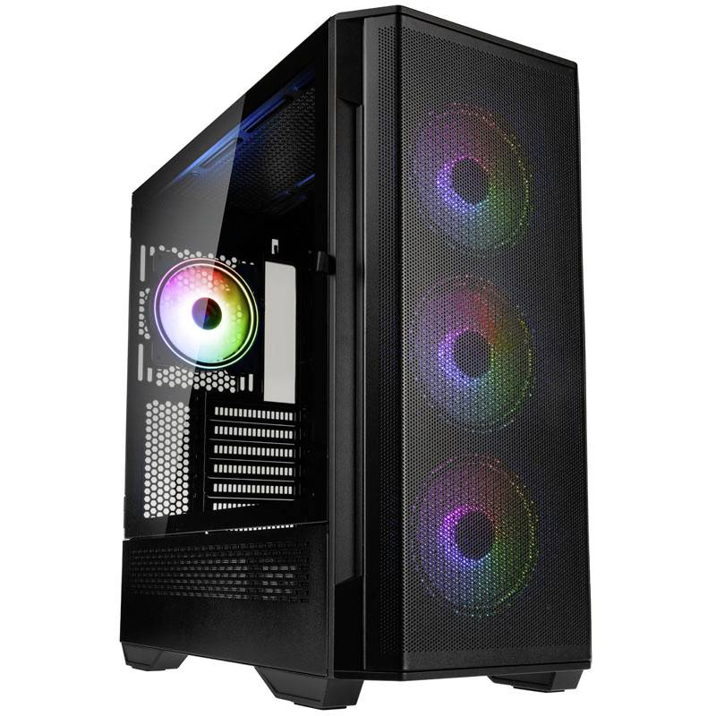 Kolink Kolink Observatory Y Mesh ARGB Midi-Tower - schwarz Midi-tower Gaming-behuizing Zwart 4 voorgeïnstalleerde LED-ve