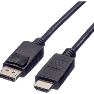 ROLINE GREEN DisplayPort Kabel DP – HDMI, M/M, zwart, 1 m ROLINE GREEN DisplayPort Kabel DP – HDMI, M/M, zwart, 1 m