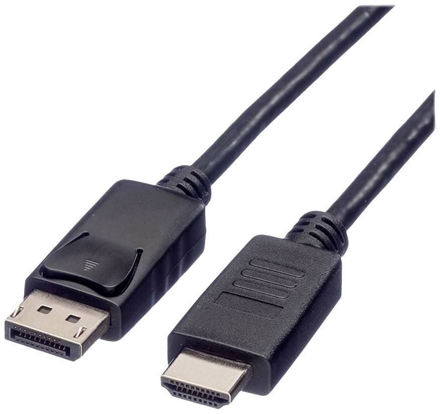 ROLINE GREEN DisplayPort Kabel DP - HDMI, M/M, zwart, 1 m
