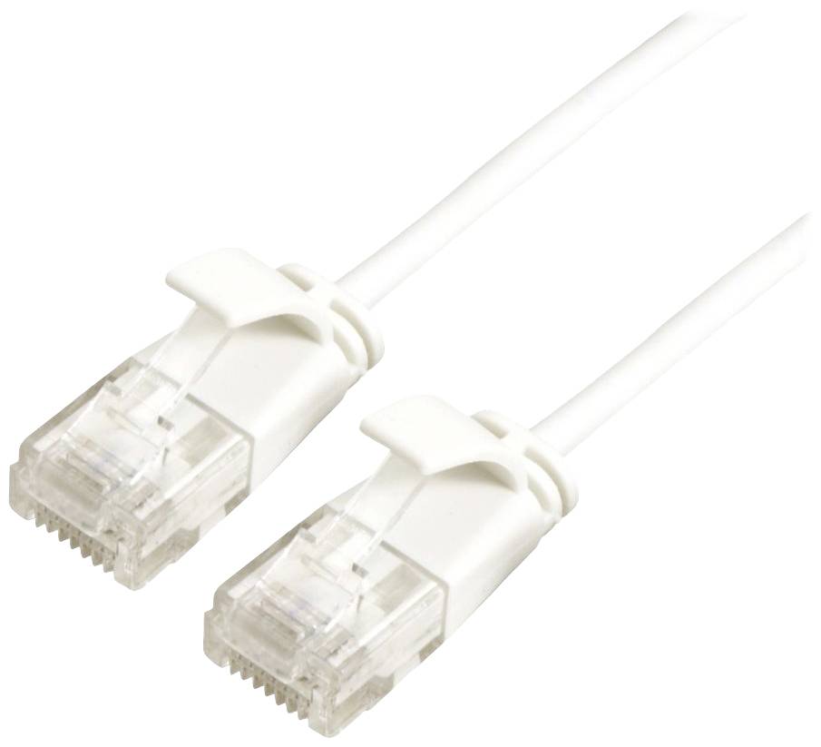 ROLINE GREEN UTP patchkabel Cat.6A (Class EA), LSOH, extra dun, wit, 2 m