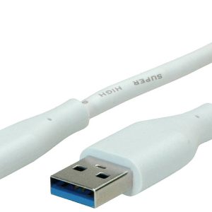 VALUE USB 3.2 Gen 1 kabel, A-C, M/M, wit, 2 m VALUE USB 3.2 Gen 1 kabel, A-C, M/M, wit, 2 m