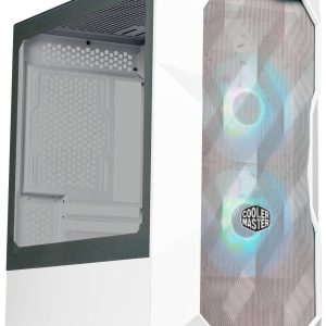 Cooler Master TD300 Mesh White Midi-tower PC-behuizing Wit 2 voorgeïnstalleerde LED-ventilators, Zijvenster, Stoffilter Cooler Master TD300 Mesh White Midi-tower PC-behuizing Wit 2 voorgeïnstalleerde LED-ventilators, Zijvenster, Stoffilter