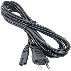 Akyga Stroom Aansluitkabel [1x Apparaatbus C7 – 1x Euro-stekker] 3.00 m Zwart