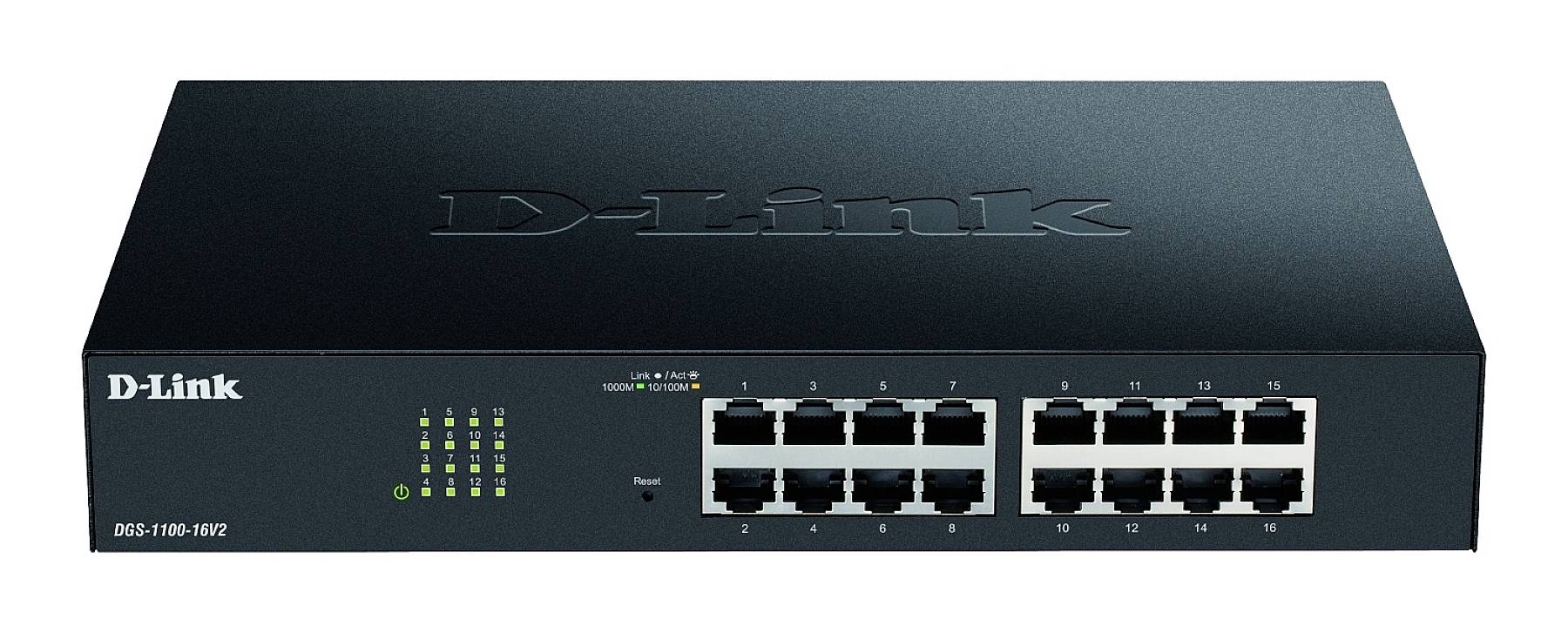 D-Link DGS-1100-16V2/E DGS-1100-16V2/E Netwerk switch RJ45 16 poorten 32 Gbit/s