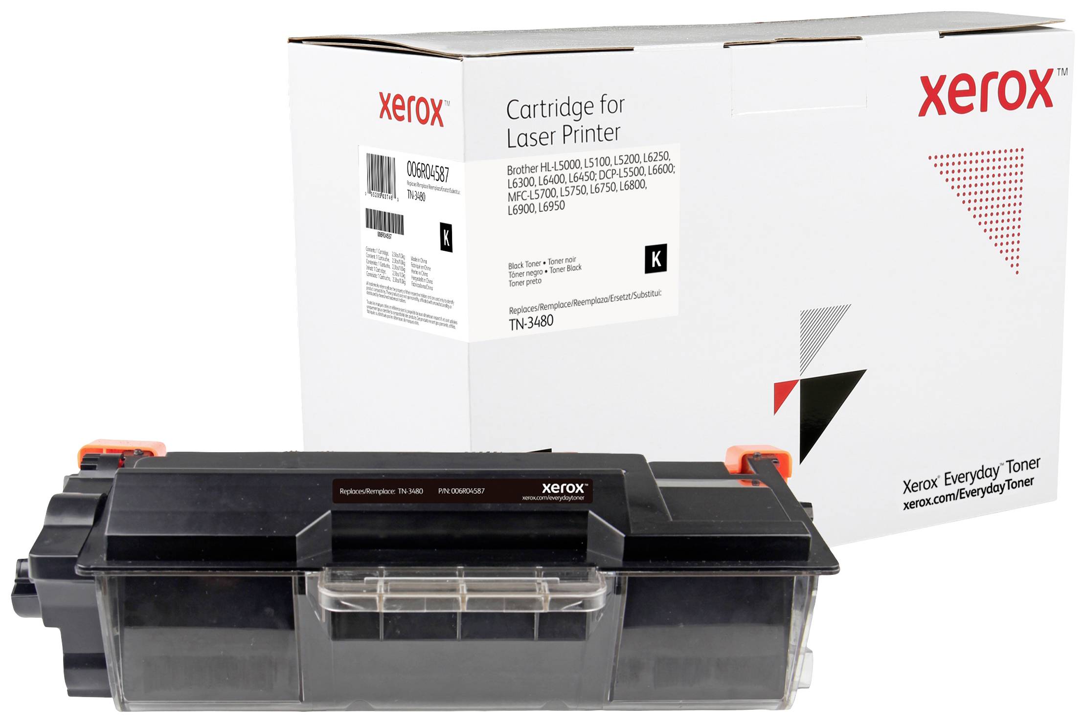 Xerox Toner vervangt Brother TN-3480 Compatibel Zwart 8000 bladzijden Everyday 006R04587