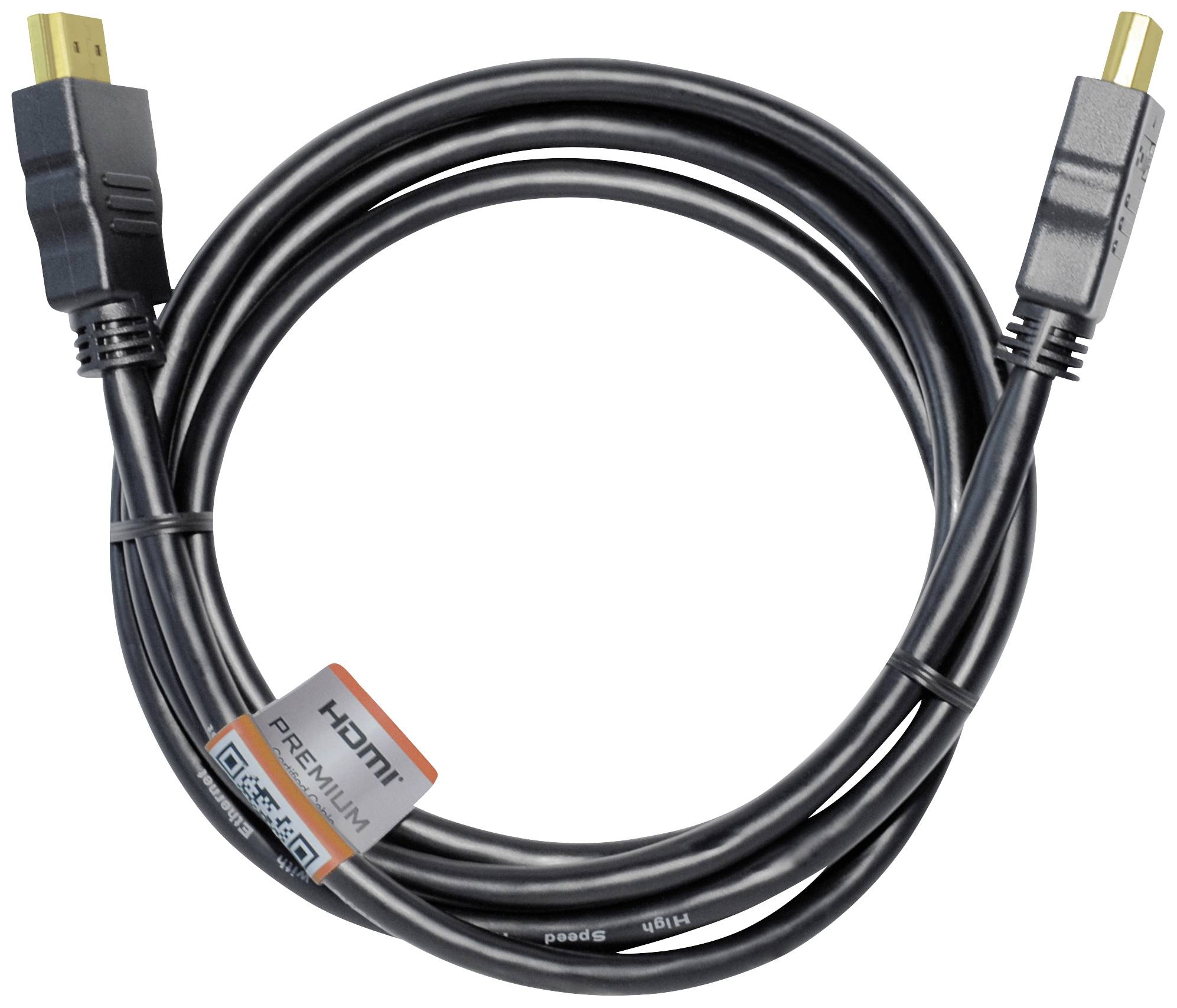 Maxtrack C 215-3 L HDMI-kabel HDMI Aansluitkabel HDMI-A-stekker, HDMI-A-stekker 3.00 m Zwart 4K UHD