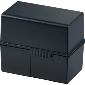 HAN 976-K-13 Kaartenbox Zwart Aantal kaarten (max.): 400 kaarten DIN A6 liggend Deksel als extra bak te gebruiken, Incl. HAN 976-K-13 Kaartenbox Zwart Aantal kaarten (max.): 400 kaarten DIN A6 liggend Deksel als extra bak te gebruiken, Incl.