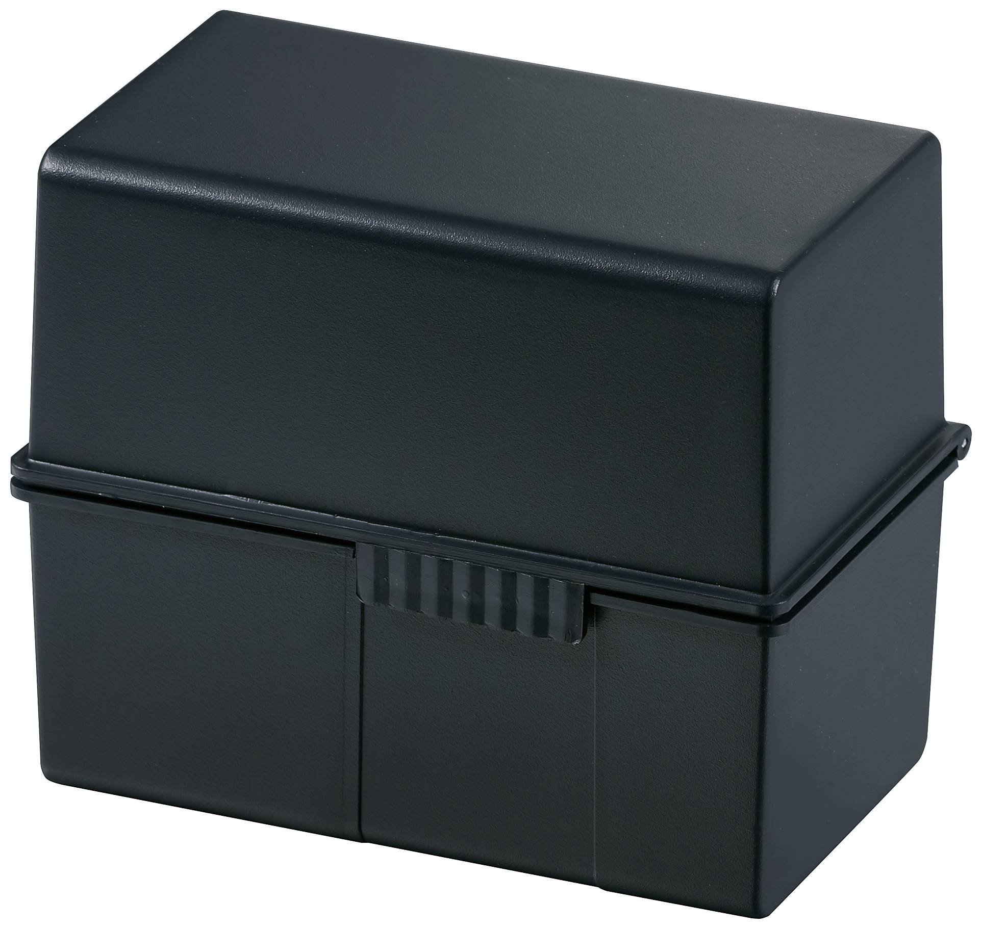 HAN 976-K-13 Kaartenbox Zwart Aantal kaarten (max.): 400 kaarten DIN A6 liggend Deksel als extra bak te gebruiken, Incl.