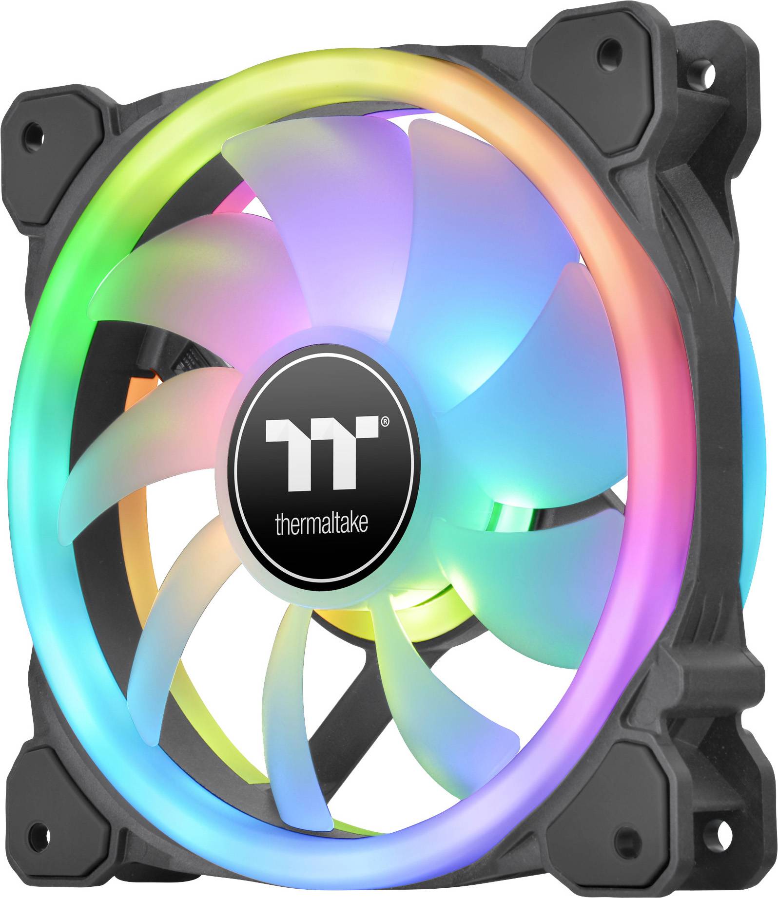 Thermaltake CL-F138-PL14SW-A PC-ventilator Zwart (b x h x d) 184 x 149 x 182 mm Incl. LED-verlichting, Incl. RGB-verlich