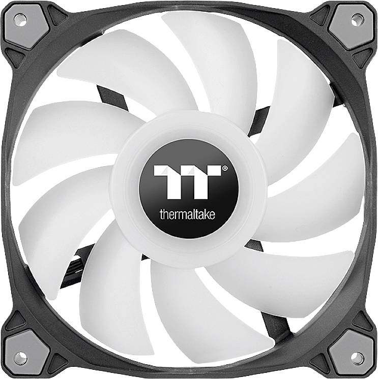 Thermaltake CL-F116-PL14SW-A PC-ventilator Zwart (b x h x d) 190 x 56 x 143 mm Incl. LED-verlichting, Incl. RGB-verlicht