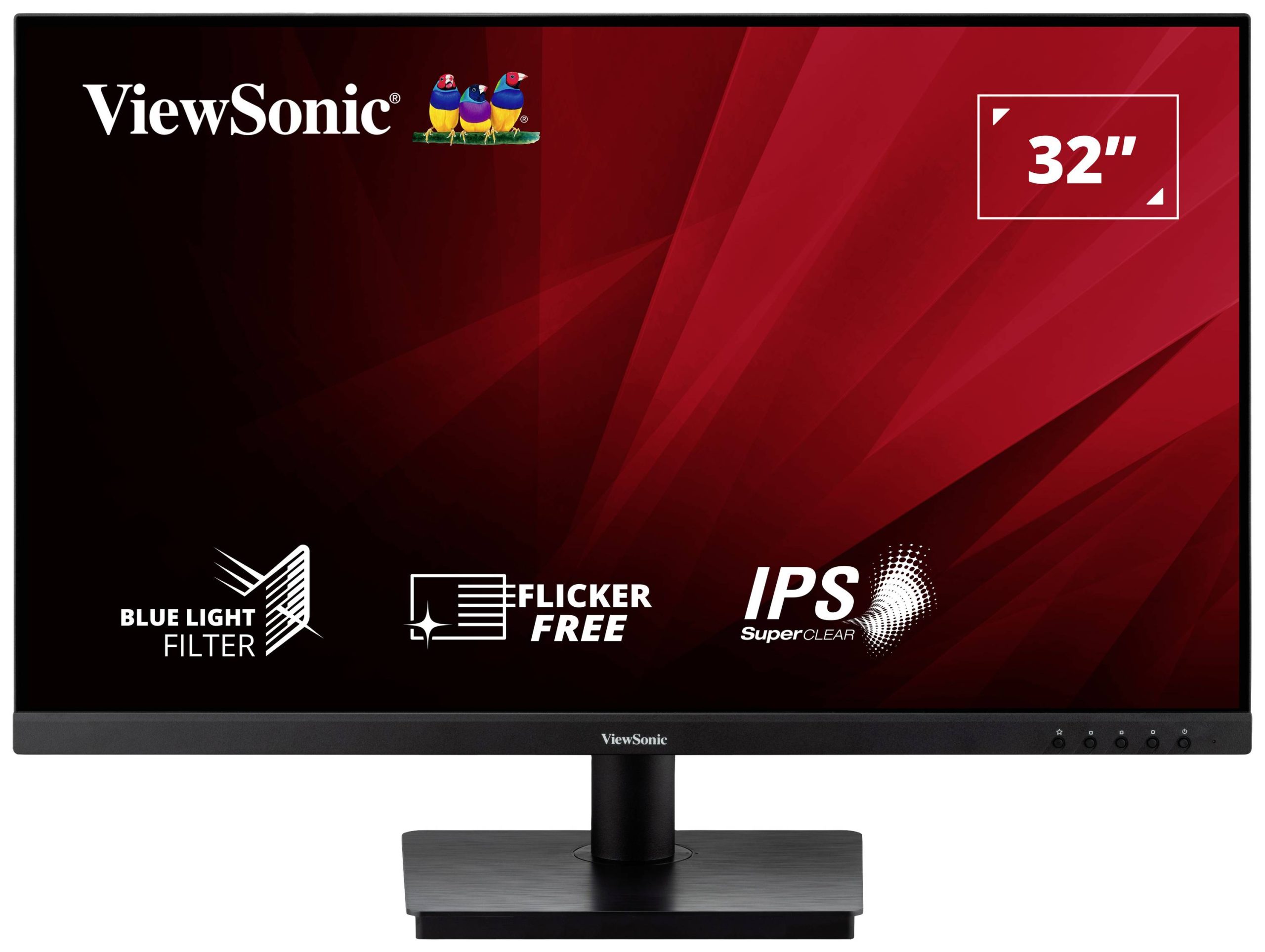 Viewsonic VA3209-2K-MHD LED-monitor Energielabel F (A - G) 80 cm (31.5 inch) 2560 x 1440 Pixel 16:9 4 ms HDMI, DisplayPo
