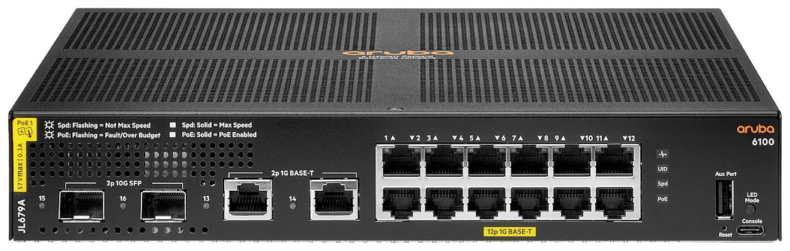 aruba JL679A#ABB JL679A#ABB Netwerk switch 12 poorten 6600 MBit/s