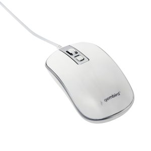 Gembird Muis Kabelgebonden Optisch Wit, Zilver 4 Toetsen 800 dpi, 1000 dpi, 1200 dpi Gembird Muis Kabelgebonden Optisch Wit, Zilver 4 Toetsen 800 dpi, 1000 dpi, 1200 dpi
