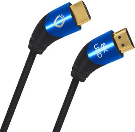 Oehlbach D1C42531 HDMI-kabel HDMI Aansluitkabel HDMI-A-stekker, HDMI-A-stekker 1.50 m Zwart 8K UHD, Afgeschermd (drievou