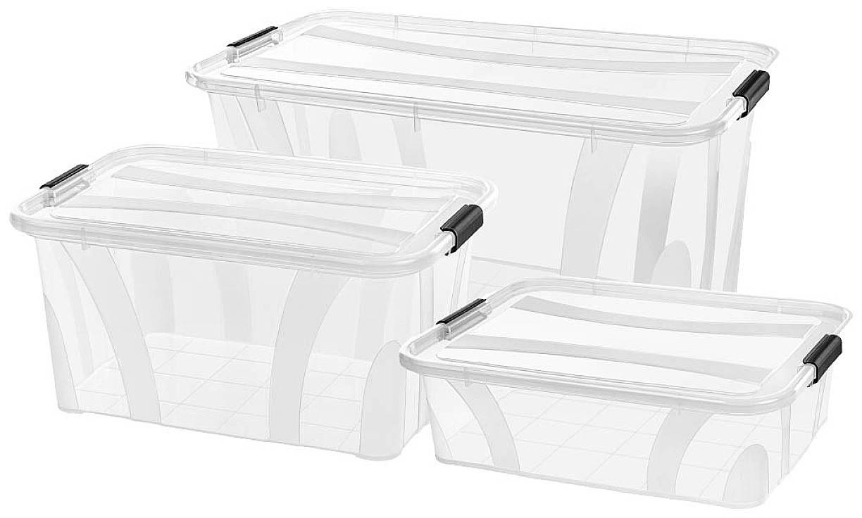 Siena HOME Opbergdoos Anzio 32 l (b x h x d) 385 x 230 x 510 mm 3 stuk(s)
