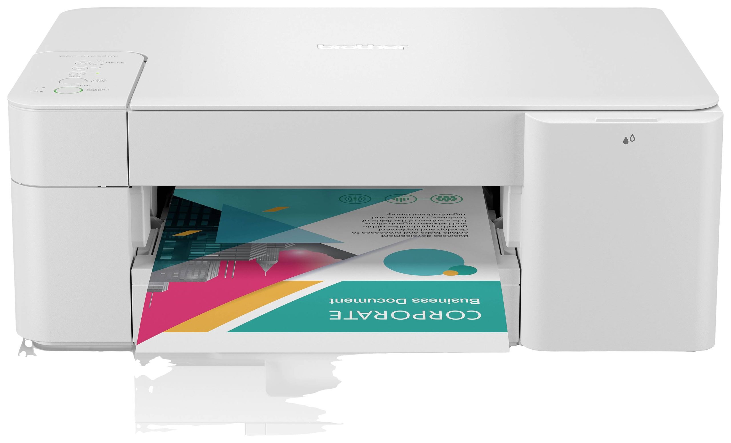 Brother DCPJ1200WE Multifunctionele printer Inkjet Kleur A4 Printen, scannen, kopiëren USB, WiFi