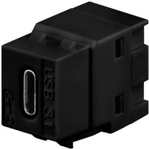 Rutenbeck KMK-USB-C 3.1 sw Adapter Keystone 10 Gbit/s 1 stuk(s)