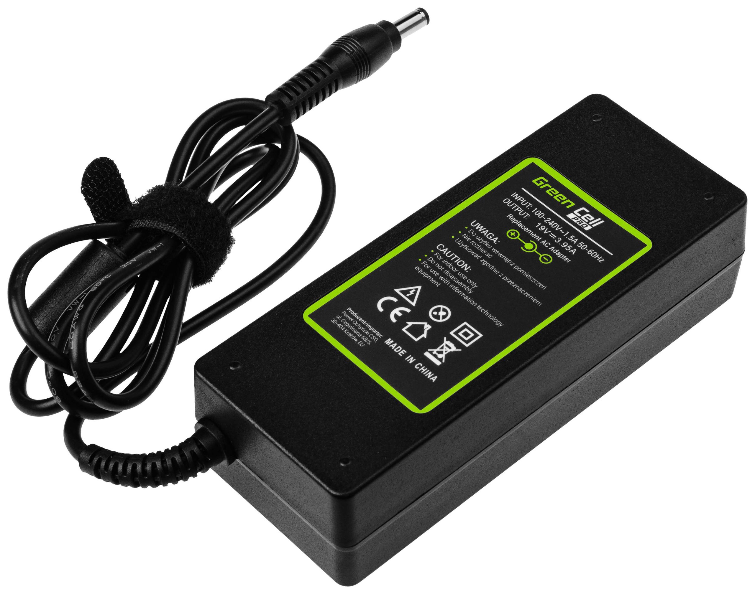 Green Cell GC-AD26AP Laptop netvoeding 75 W 19 V 3.95 A