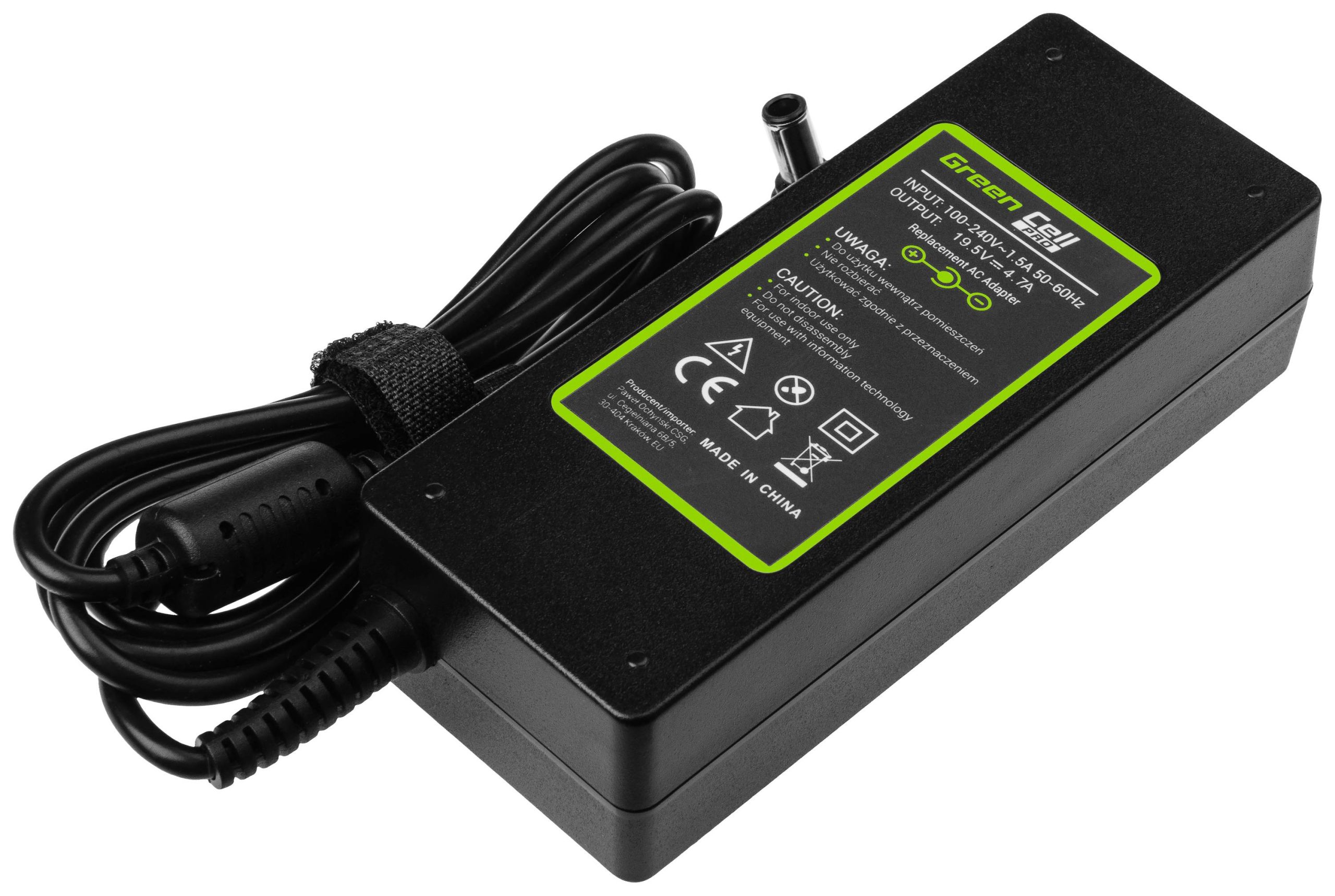 Green Cell GC-AD31P Laptop netvoeding 90 W 19.5 V 4.7 A