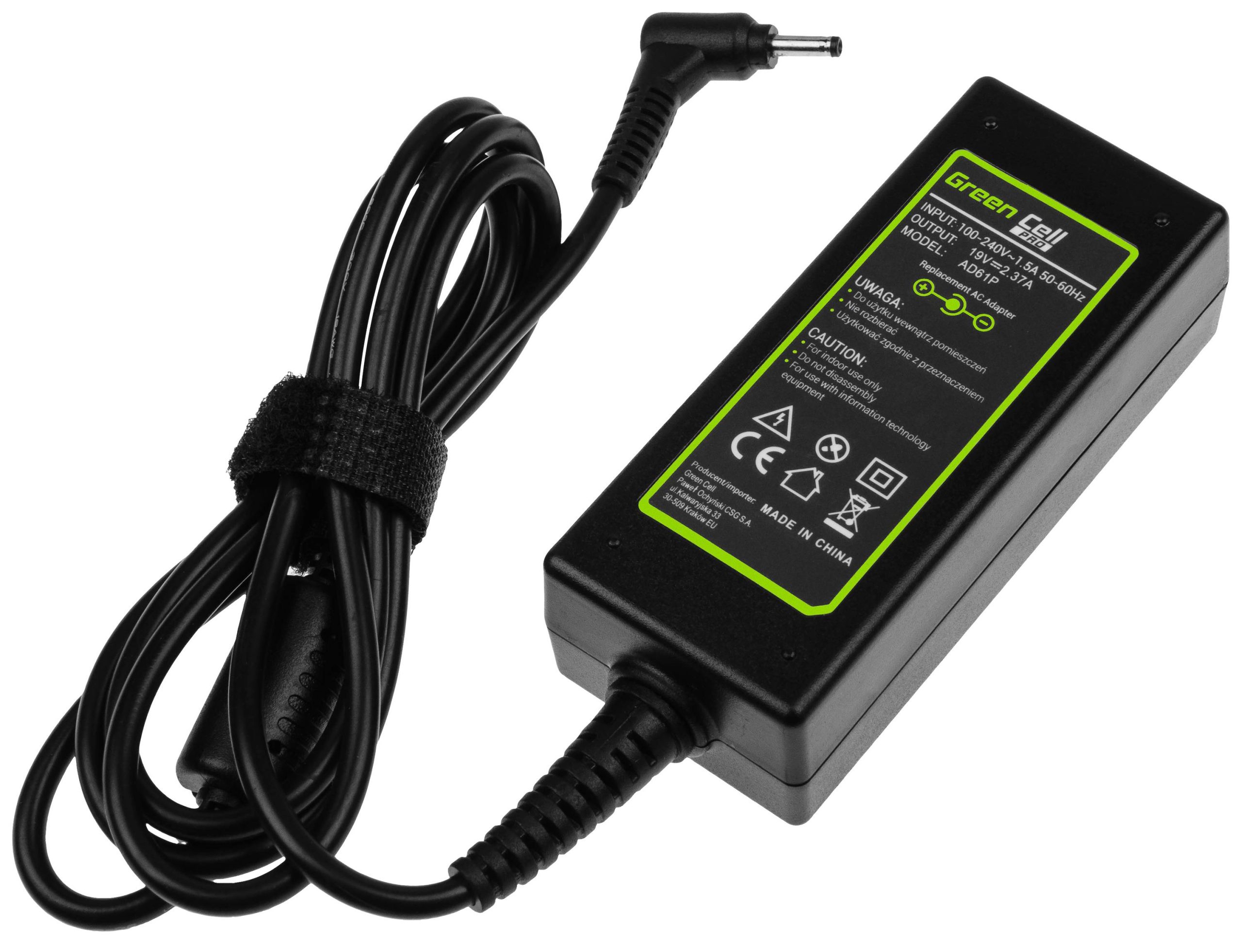 Green Cell GC-AD61P Laptop netvoeding 45 W 19 V 2.37 A
