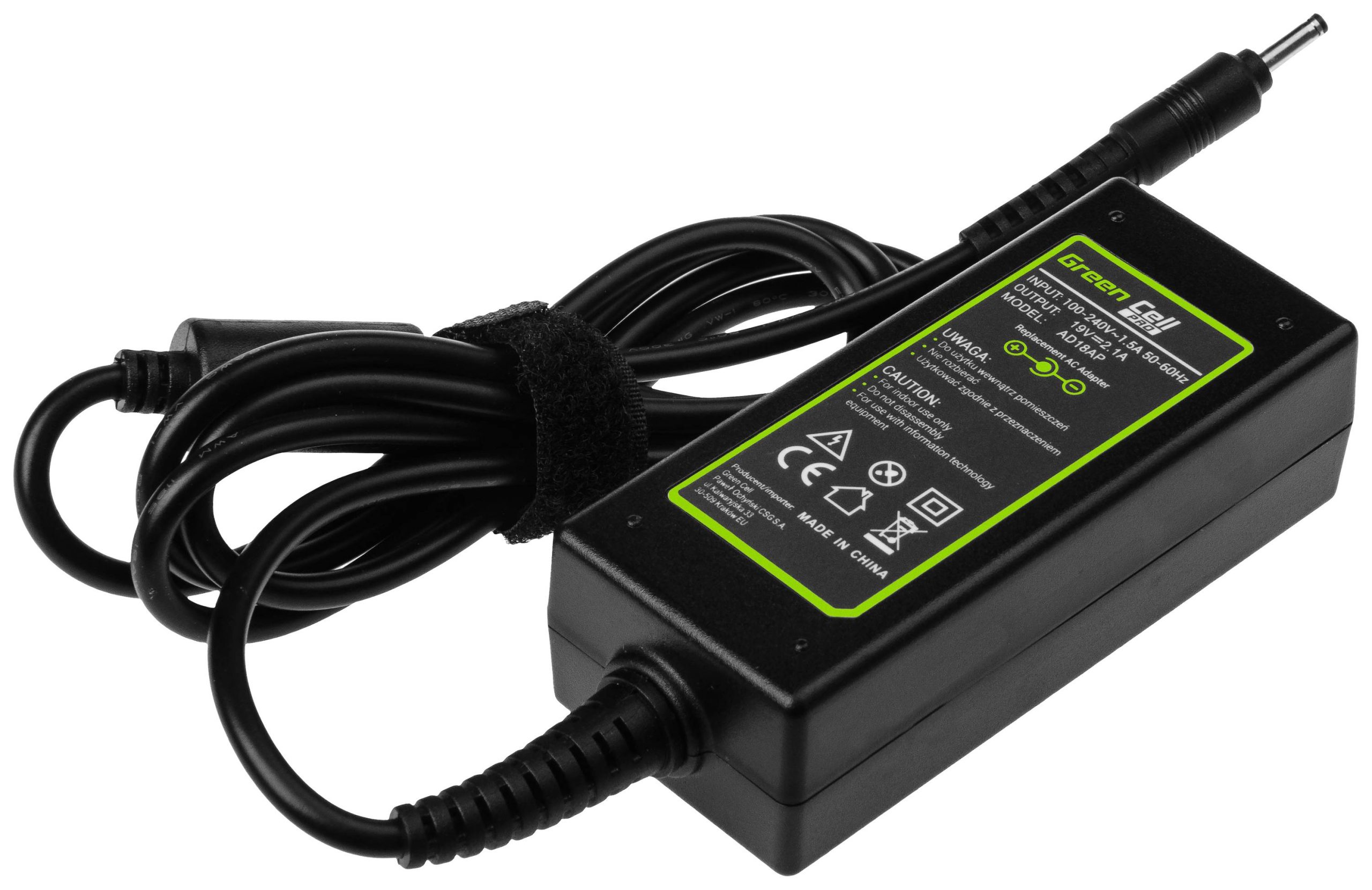 Green Cell GC-AD18AP Laptop netvoeding 40 W 19 V 2.1 A