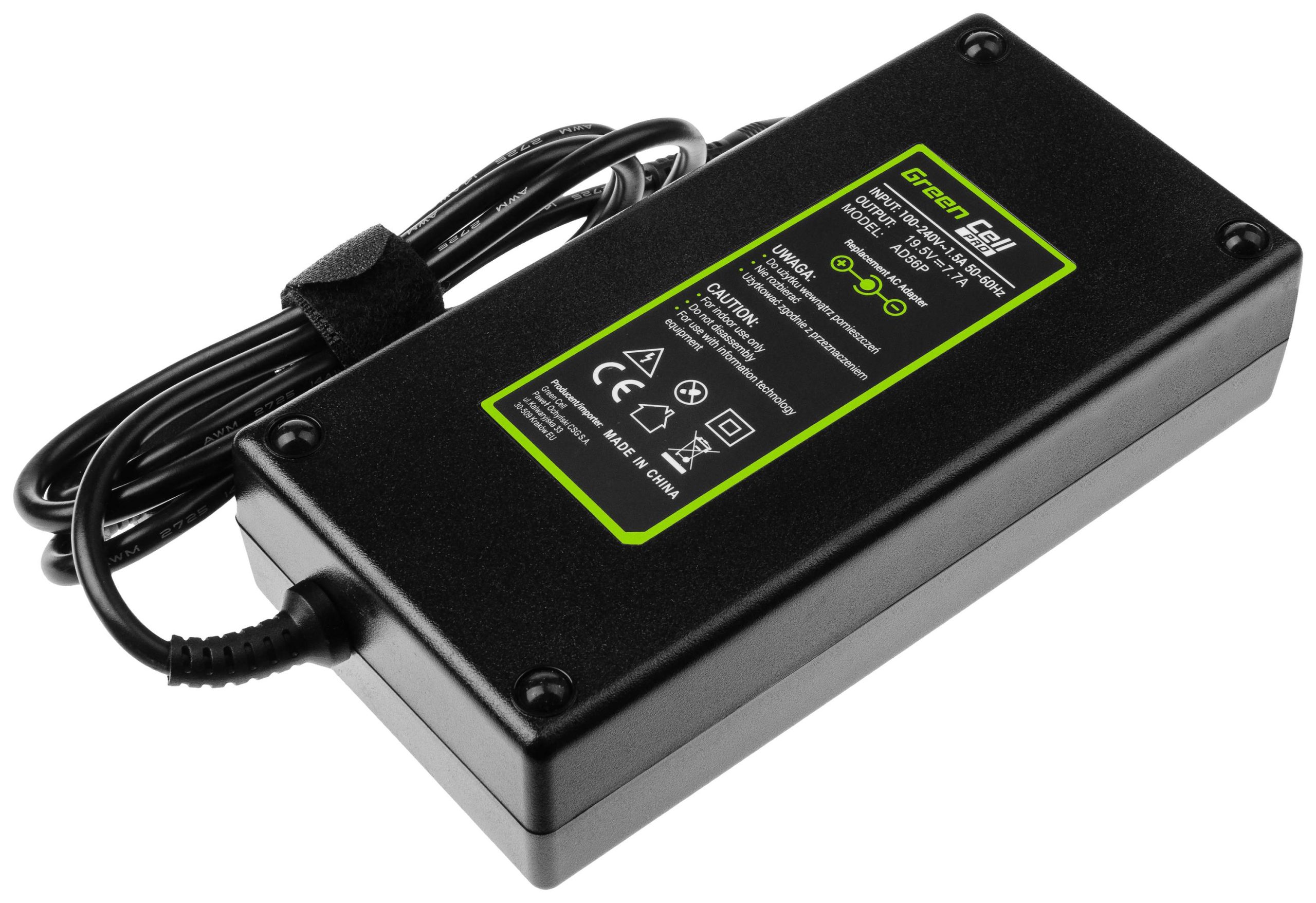 Green Cell GC-AD56P Laptop netvoeding 150 W 19.5 V 7.7 A