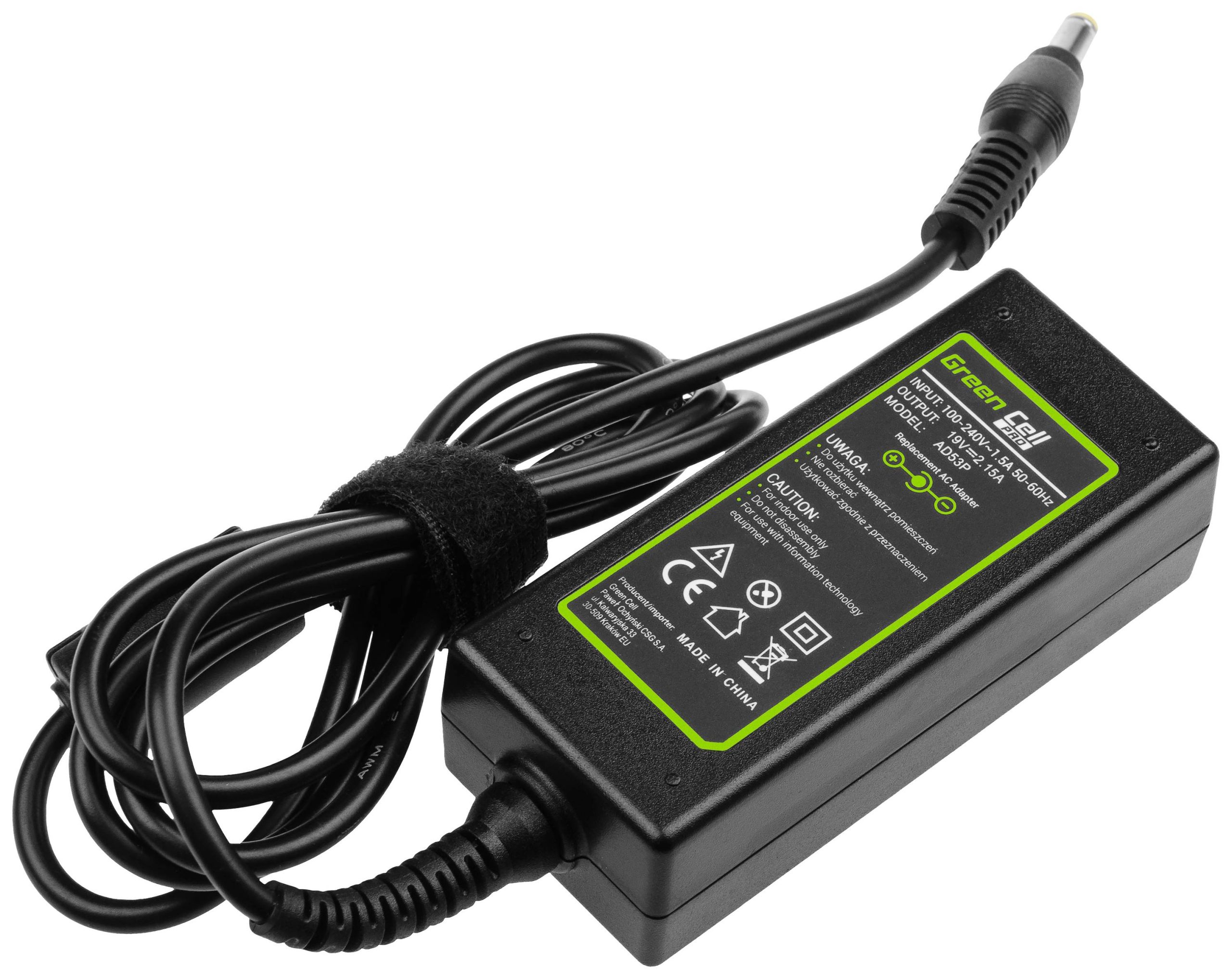 Green Cell GC-AD53P Laptop netvoeding 40 W 19 V 2.15 A