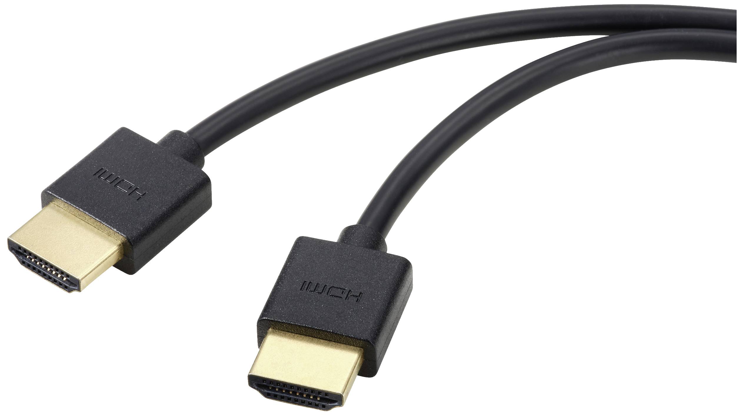 SpeaKa Professional HDMI Aansluitkabel HDMI-A-stekker, HDMI-A-stekker 1.00 m Zwart 8K UHD, Flexibel HDMI-kabel SP-110042