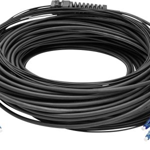 Digitus DK-2A33CU075BK-BBB Glasvezel Optische vezel Aansluitkabel 75 m Zwart [12x LC-/UPC-stekker – 12x LC-/UPC-stekker]