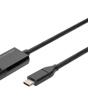 Digitus AK-300334-020-S USB-C-displaykabel DisplayPort / USB-C Aansluitkabel DisplayPort-stekker, USB-C stekker 2.00 m Z Digitus AK-300334-020-S USB-C-displaykabel DisplayPort / USB-C Aansluitkabel DisplayPort-stekker, USB-C stekker 2.00 m Z