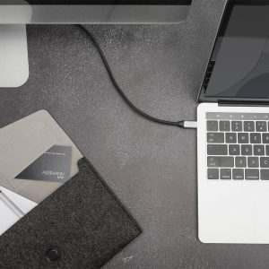 Digitus DB-300220-010-S USB-kabel USB 3.2 Gen1 USB-C, USB-C stekker 1.00 m Zwart Flexibel, Afgeschermd, Met USB