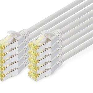 Digitus DK-1644-A-030-10 RJ45 Netwerkkabel, patchkabel CAT 6A S/FTP 3.00 m Grijs 1 stuk(s)