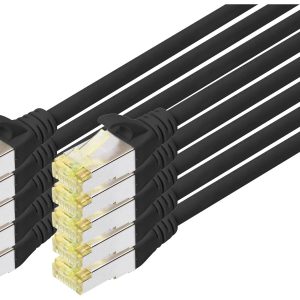 Digitus DK-1644-A-020-BL-10 RJ45 Netwerkkabel, patchkabel CAT 6A S/FTP 2.00 m Zwart 1 stuk(s) Digitus DK-1644-A-020-BL-10 RJ45 Netwerkkabel, patchkabel CAT 6A S/FTP 2.00 m Zwart 1 stuk(s)