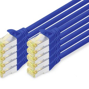 Digitus DK-1644-A-020-B-10 RJ45 Netwerkkabel, patchkabel CAT 6A S/FTP 2.00 m Blauw 1 stuk(s) Digitus DK-1644-A-020-B-10 RJ45 Netwerkkabel, patchkabel CAT 6A S/FTP 2.00 m Blauw 1 stuk(s)