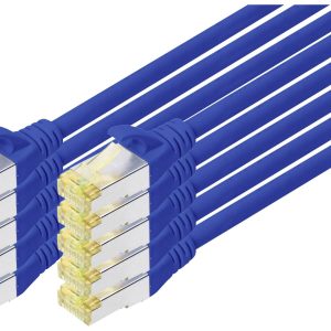 Digitus DK-1644-A-0025-B-10 RJ45 Netwerkkabel, patchkabel CAT 6A S/FTP 0.25 m Blauw 1 stuk(s) Digitus DK-1644-A-0025-B-10 RJ45 Netwerkkabel, patchkabel CAT 6A S/FTP 0.25 m Blauw 1 stuk(s)