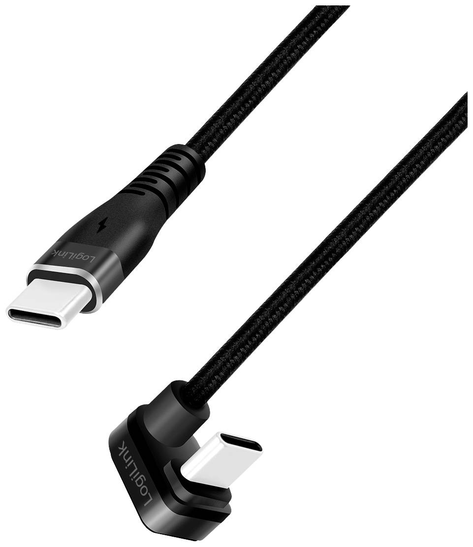 LogiLink CU0190 USB-kabel USB 2.0 USB-C stekker 1.00 m Zwart