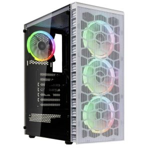 Kolink Observatory Lite Mesh Midi-tower Behuizing, Gaming-behuizing Wit (mat) Kolink Observatory Lite Mesh Midi-tower Behuizing, Gaming-behuizing Wit (mat)