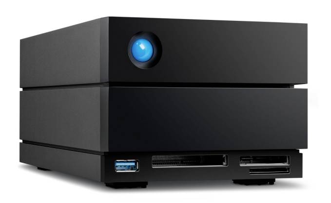 LaCie 2big Dock 32 TB Harde schijf array Thunderbolt 4, DisplayPort, USB-A 3.2 Gen 2 Zwart STLG32000400