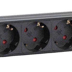 Intellinet 715126 19 inch Stekkerdoos voor patchkast 1 HE Geaarde contactdoos Met schakelaar Zwart Intellinet 715126 19 inch Stekkerdoos voor patchkast 1 HE Geaarde contactdoos Met schakelaar Zwart