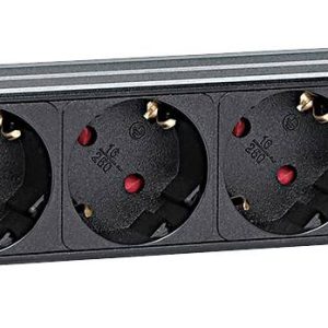 Intellinet 715140 19 inch Stekkerdoos voor patchkast 1 HE Geaarde contactdoos Zwart Intellinet 715140 19 inch Stekkerdoos voor patchkast 1 HE Geaarde contactdoos Zwart