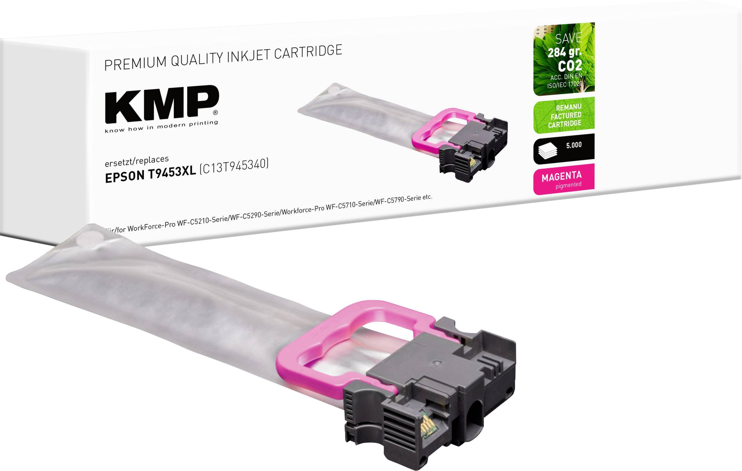 KMP Inktcartridge vervangt Epson T9453 Compatibel Magenta E257X 1645,4006