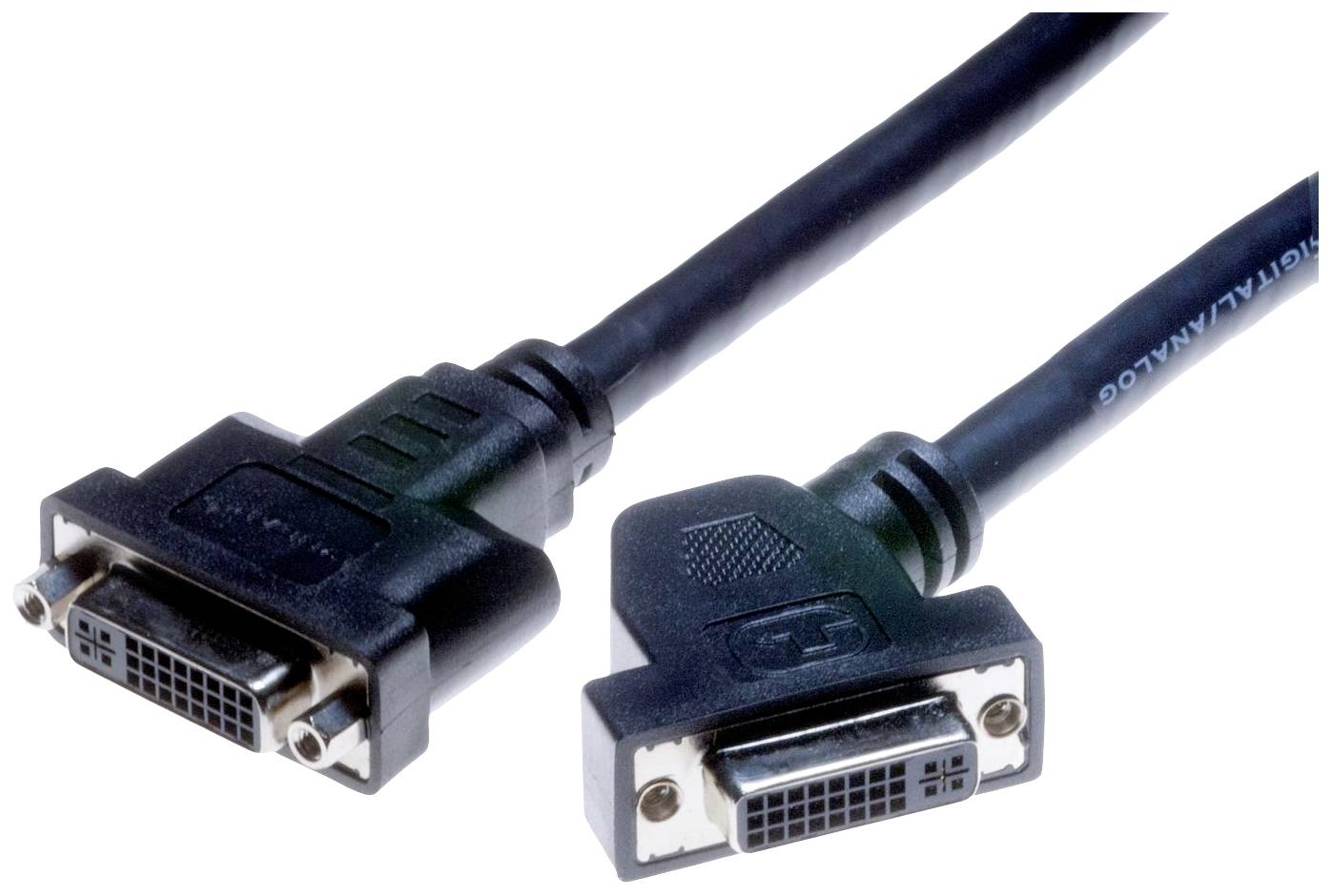 Lyndahl LKPK004 DVI-kabel DVI Aansluitkabel DVI-I 24+5-polige bus, DVI-I 24+5-polige bus 0.2 m Zwart